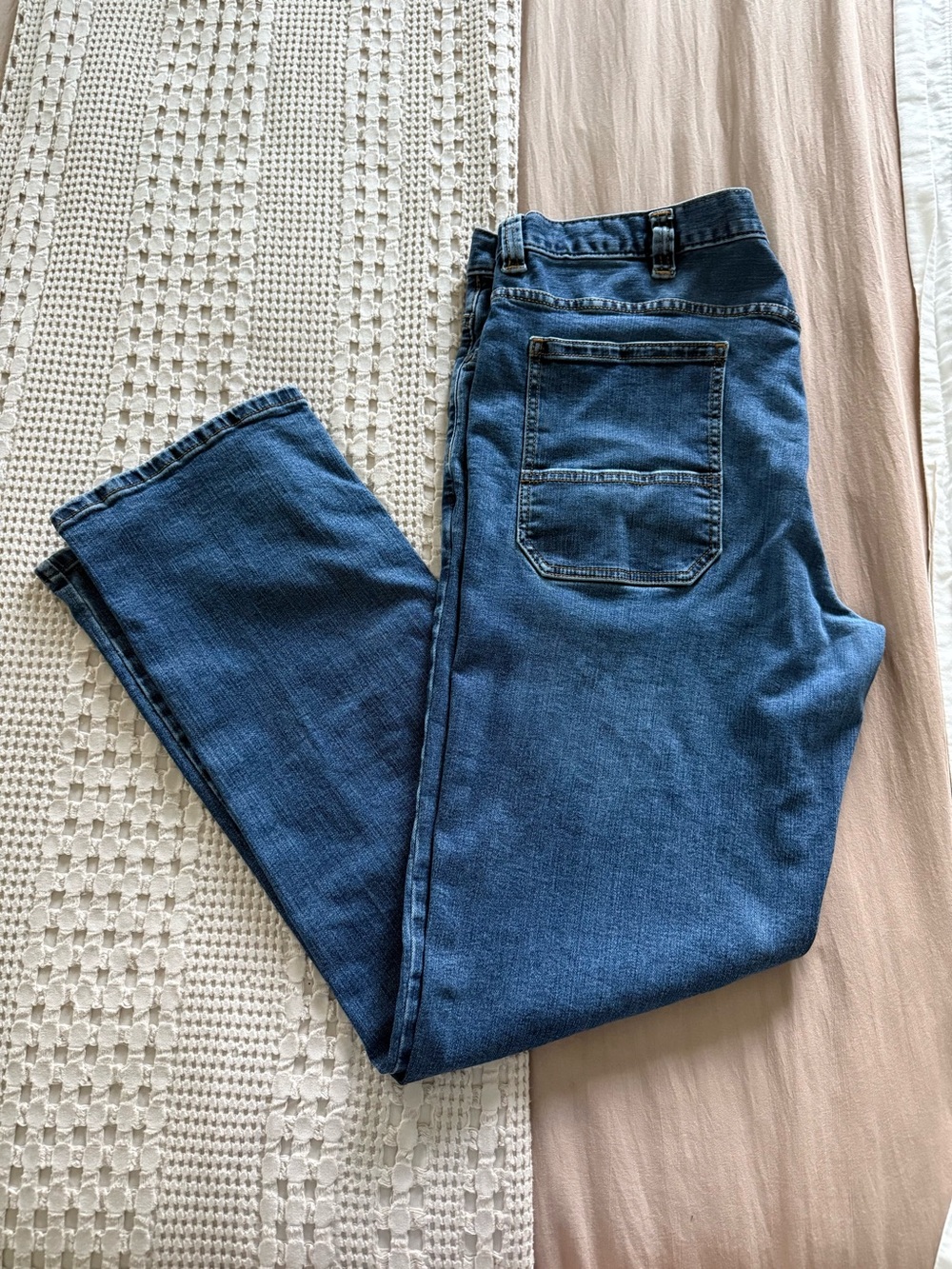 Men's Ridgecut Straight Fit Blue Jeans Size 38x34
